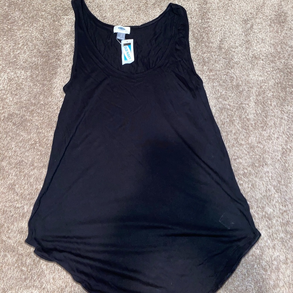 Black flowy tank top